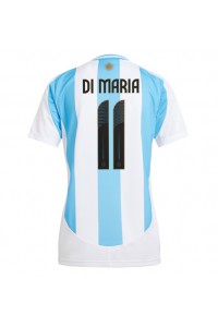 Argentinië Angel Di Maria #11 Voetbaltruitje Thuis tenue Dames Copa America 2024 Korte Mouw